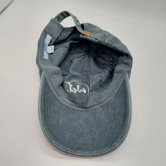 World Class Title Hat Blue Gray White Embroidered Buckle Strap WCT - Picture 5 of 6